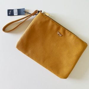 NWT Mathew + Julian Mustard Wristlet Wallet/Purse
